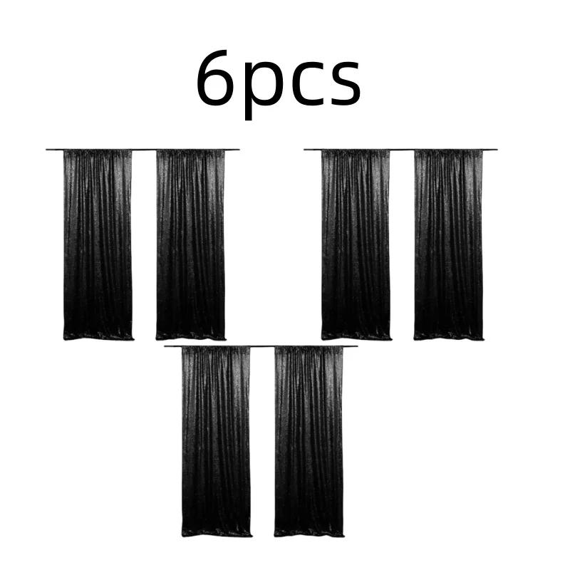 Золотистые/Серебристые Шторки-Фон из Пайеток, 2 Панели - Шторки из Пайеток 2 фута x 8 футов для Вечеринки Свадьбы Фон с Пайетками Сценические Украшения