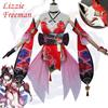 Honkai Impact Lizzie Freeman COS Costume Mask Fool Fireworks Anime Animation Play Costume Girl