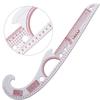 Multi-Function Plastic French Curve Sewing Ruler Easy Curve Ruler For Knitters