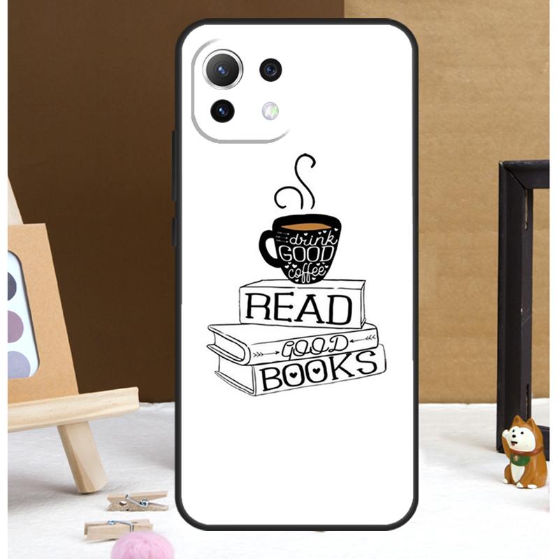 Чехол 'Книги и Кофе' для Xiaomi 13T 14 Pro 11T 12T 12 13 Lite POCO X6 X3 X4 X5 F5 Pro F3 M5s M6 Pro