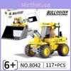 Urban Bulldozer Engineering Assembly Building Blocks Toy Model Ornament Toy Kid