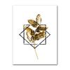 Gold Leaf Posters And Prints Cuadros Wall Art Pictures For Living Room Home Decoration Unframed Abstract Canvas Paintings