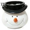 Window Sill Decoration Cute Santa Claus Resin Flowerpot, Decorative Christmas Desktop Storage Organizer Planter, Hand Painted Container for