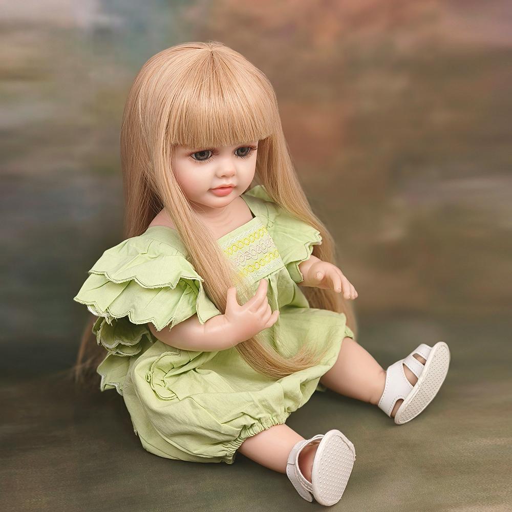55 см кукла реборн всего тела силиконовые куклы подарок на день рождения девочка игрушка для детской коллекции