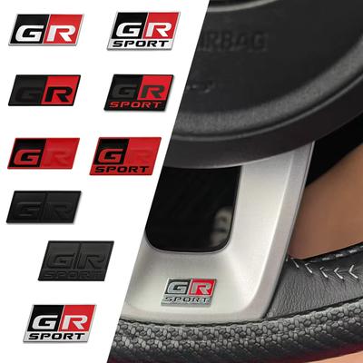 1 шт. 3D Металлическая Наклейка-значок Логотип Руля GR Sport для Интерьера Автомобиля Для C-HR Corolla RAV4 Prius Camry