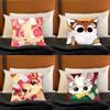 AAdopt Me Game Pillow Cases for Bedroom Living Room Sofa Home Decor Polyester Cushion Cover with Zipper