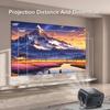 Мини настенный 4K HD WiFi умный домашний проектор с функцией зеркалирования экрана телефона