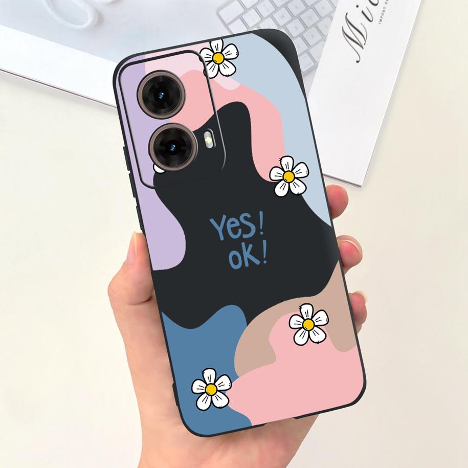Для Motorola Moto G85 5G Чехол Милые Девочки-Астронавты Мягкий Силиконовый ТПУ Чехол для Телефона Для Moto G85 2024 Funda G 85 MotoG85 Матовый Чехол