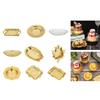Золотой Серебряный Поднос Блюдо Фрукты Мясо Обеденная Тарелка Круглая Тарелка Торт Десерт Столовая Посуда