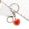Креативный брелок-подвеска из оранжевой смолы в виде бургера и пиццы, ювелирный аксессуар
