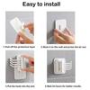 Kitchen Bathroom Wall Mount Self Adhesive Hooks Rotary Towel Sundries Hanger Plastic Towel Hook Rotatable Holder Wall Hooks
