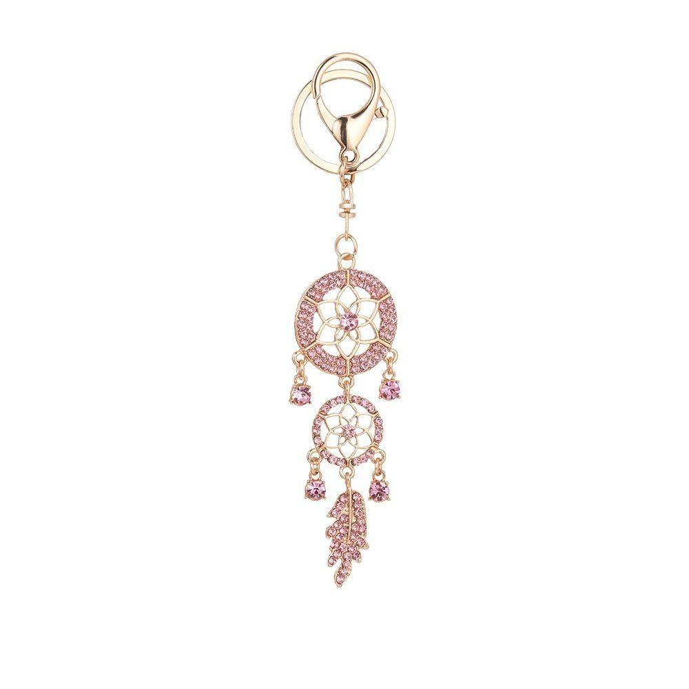 Zinc Zinc Alloy Car Keychain Vintage Bag Pendant Exquisite Dream Catcher Key Chain  Women