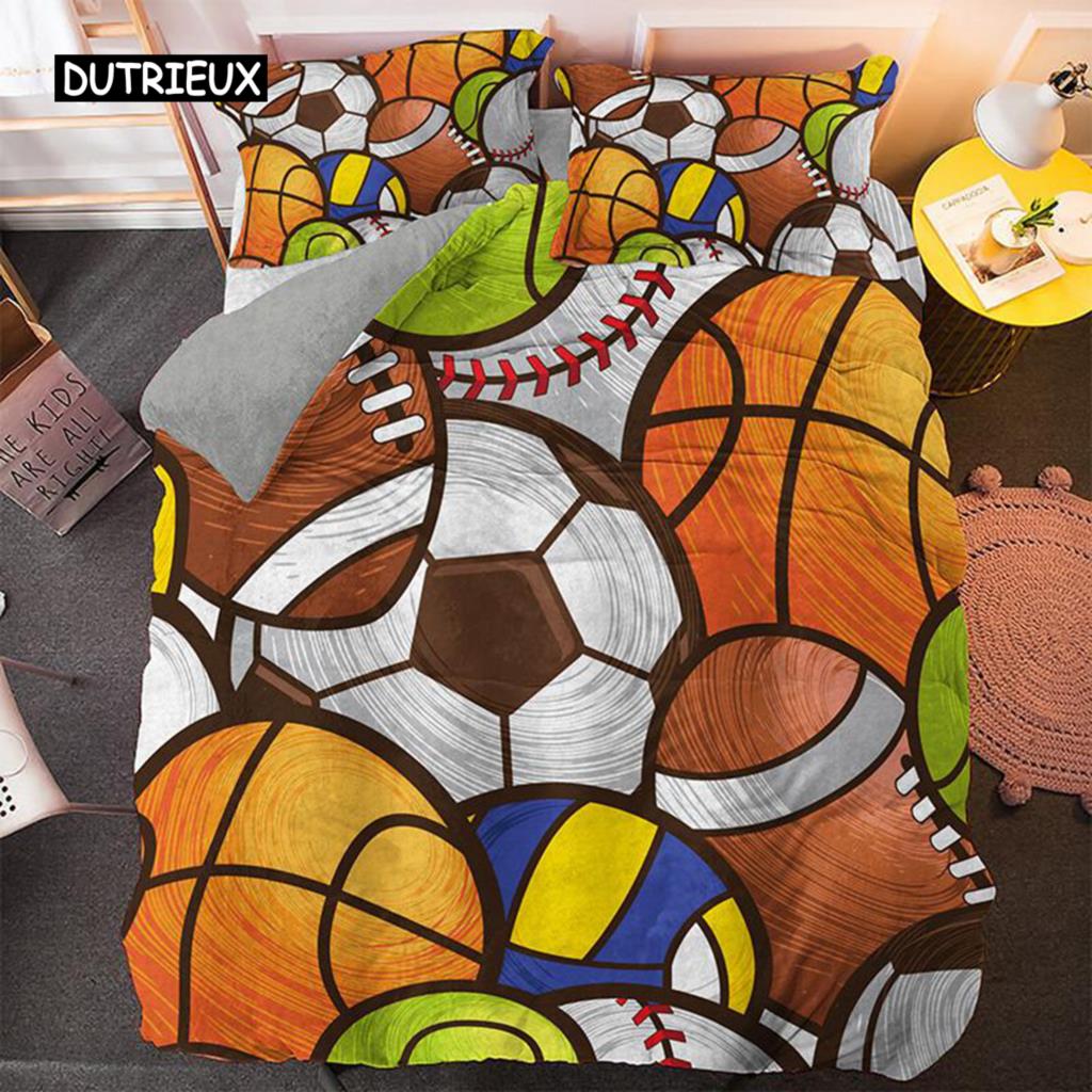 Мультяшный пододеяльник, комплект постельного белья из микрофибры размера «king-size», милый цветной аватар, комплект постельного белья для детей и подростков, мягкий пододеяльник в стиле «кавайи»