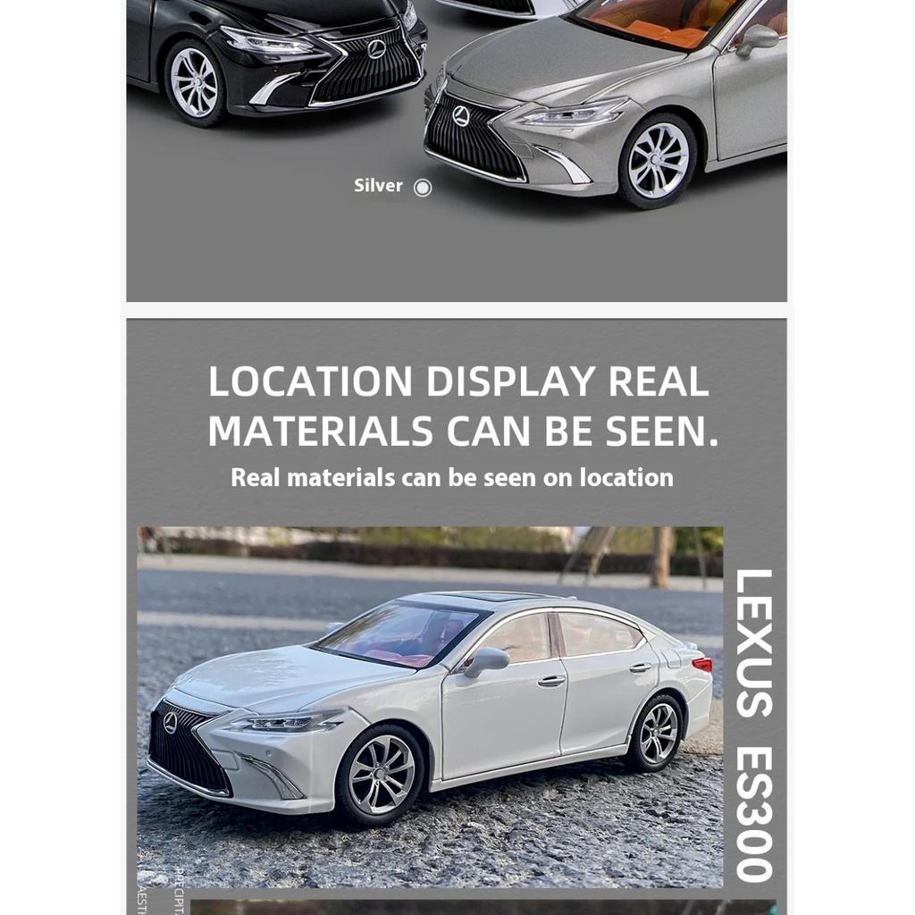 1/24 Lexus ES300 Large Luxury Executive Sedan Alloy Metal Diecast Car Model Computer Bookshelf Ornament Collection Children Gift