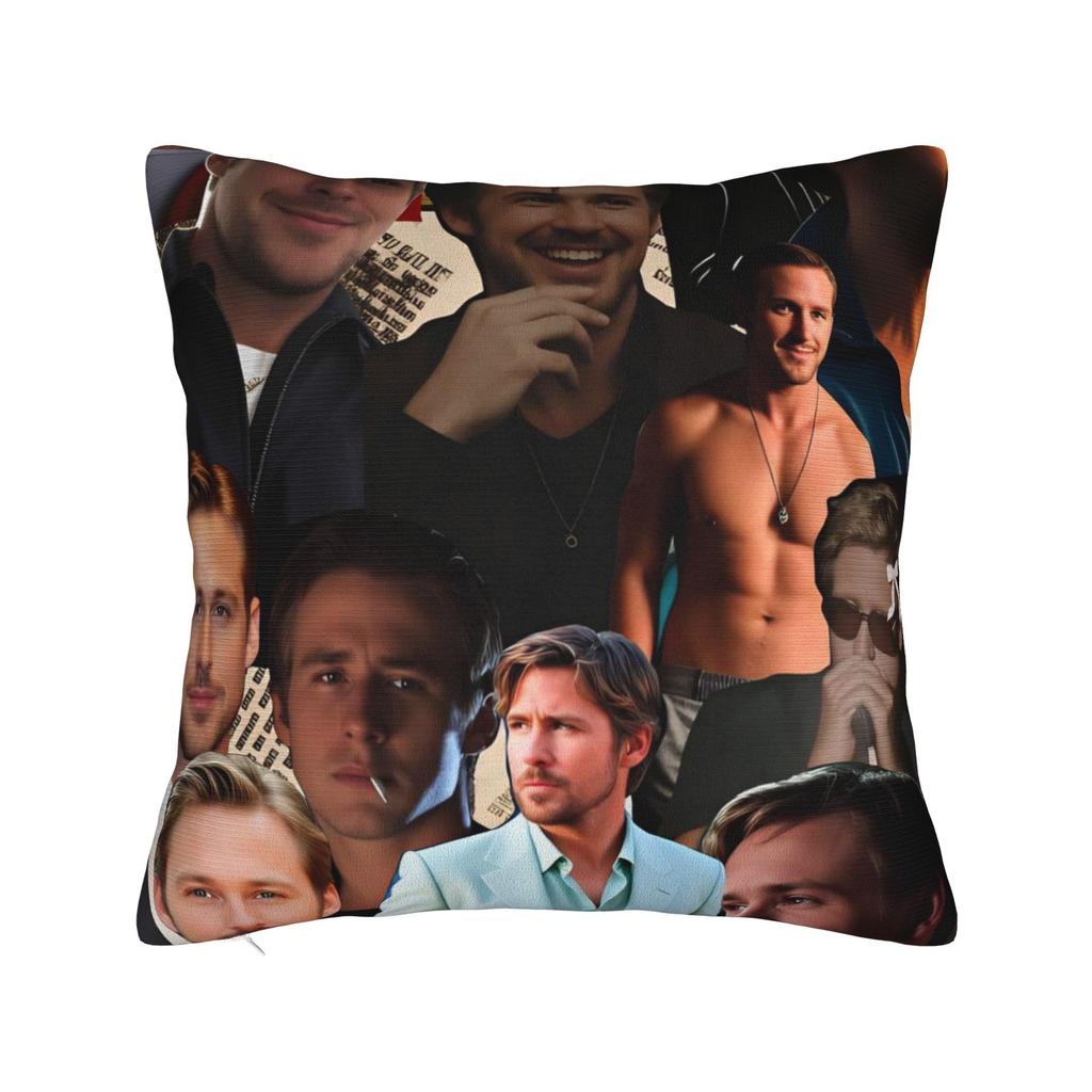 Ryan Gosling Collage Pillowcases Cute Funny Pillow Case For Office Car Home Decor Soft Pillow Cover