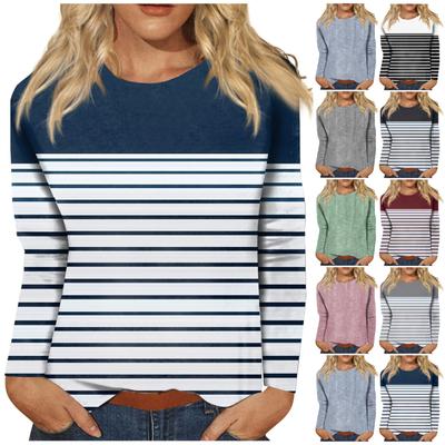 Рубашки с длинным рукавом для женщин, милые футболки с графическим принтом, блузки, повседневные базовые топы больших размеров, пуловеры