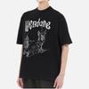 WE11DONE Monster logo Cotton T shirt WD-TT2-24-769-U-BK