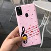 Чехол для Samsung M21 6,4 дюйма Мягкий силикон Сердечко TPU Чехол для Samsung Galaxy M21 M 21 SM-M215F M215 Задняя панель телефона Funda