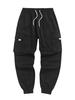 Men's Flap Pocket Drawstring Elastic Waist Streetwear Casual Techwear Jogger Cargo Pants