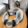 Women Winter Real Rex Rabbit Fur Earmuffs Soft Fluffy Natural Rex Rabbit Fur Ear Protection Girls Fashion Earmuffs