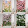 Fashion Home Decoration Tapestry Flower Tulip Pattern Bedroom Living Room Tapestry
