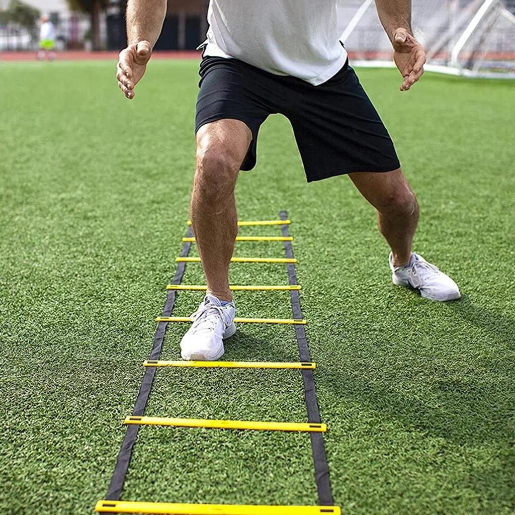 football agility Exercise ladder Football speed training ladder 5m 10-section jump ladder for Sports Tennis Hockey training