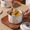 Керамическая миска HANSUM для приготовления на пару и тушения с крышкой