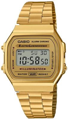 Цифровые часы Vintage Series Kids Gold Overseas Model [Casio] A168WG-9W Мужские Женские [Товар]