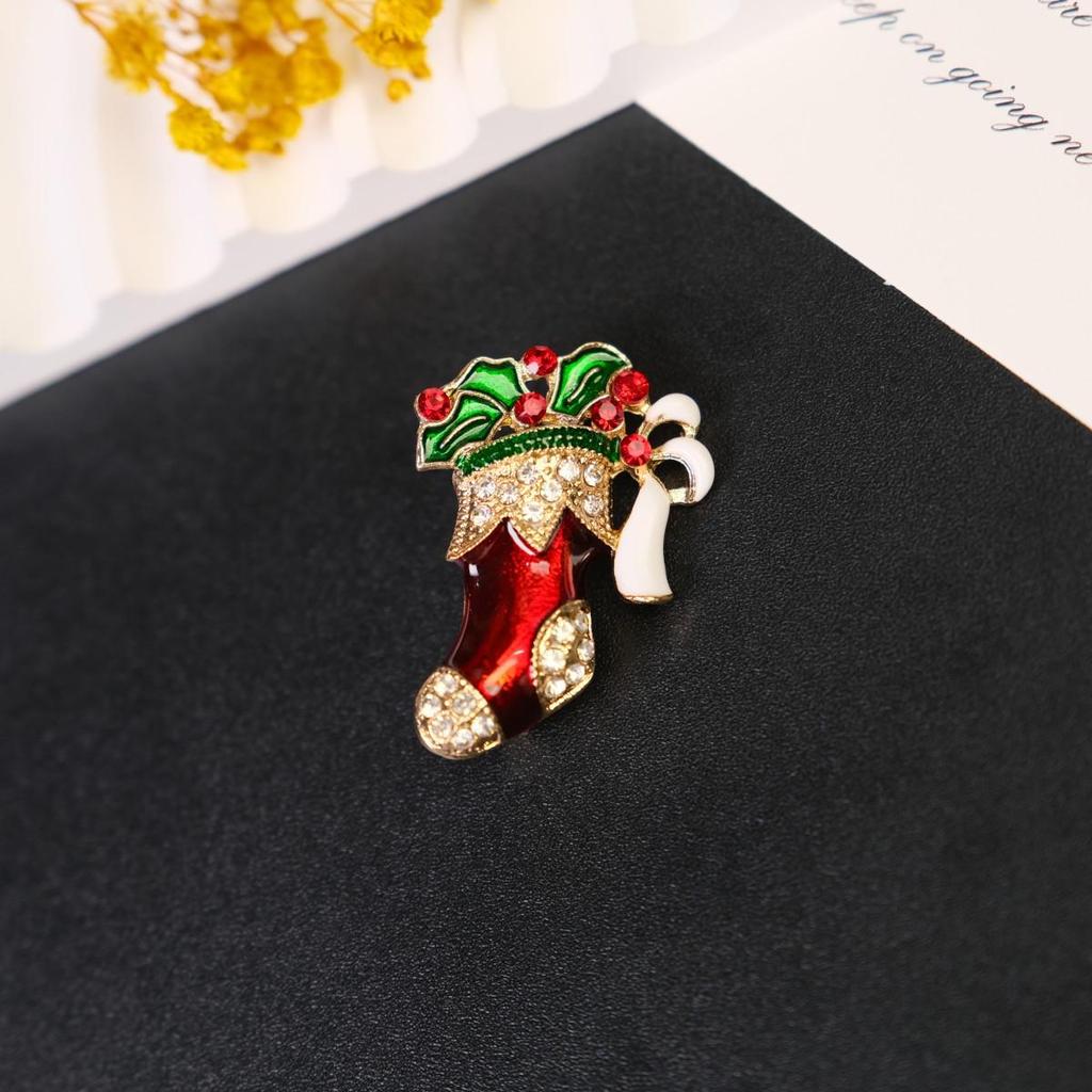 New Holiday Brooch Series: Santa Claus & Christmas Tree Festive Pins