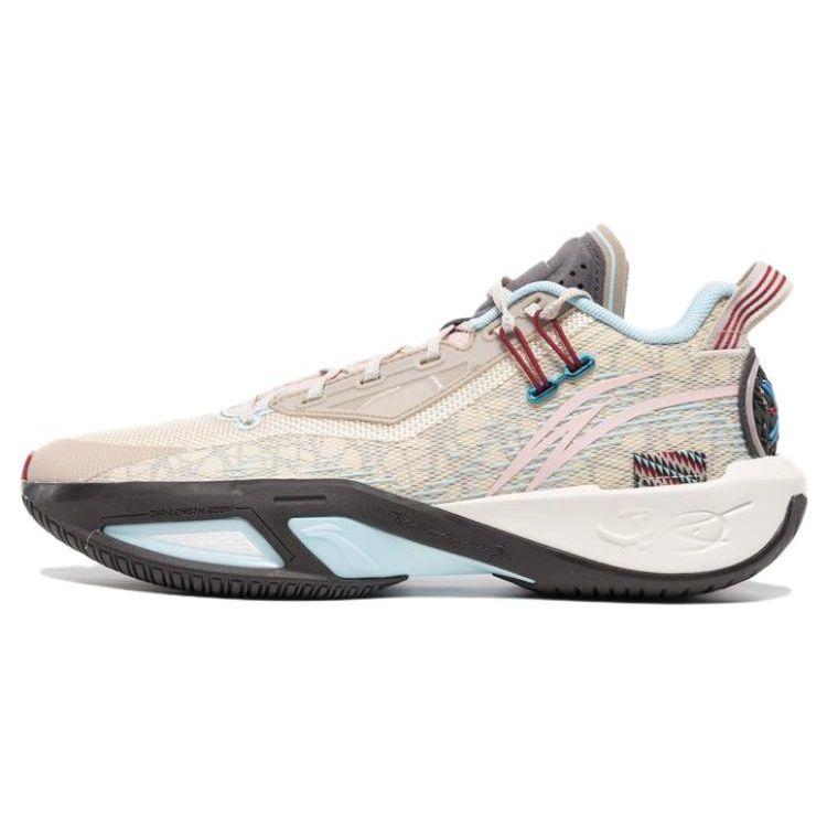 Li-Ning Wade Fission 9 Origin Men Sneakers Cream Beige Pink ABPU003-3