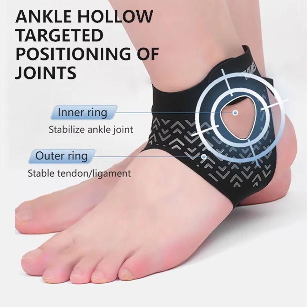 Nylon Ankle Support Black Feet Bandage Protective Gear Ankle Compression Support  Men Women