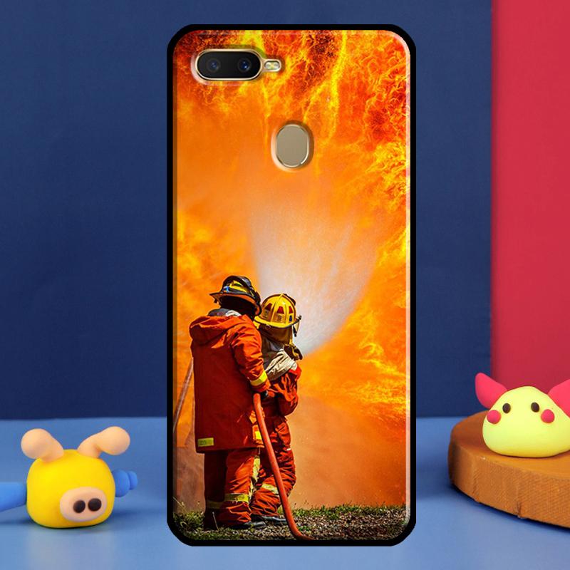 Чехол 'Герой Пожаротушения' для Oppo A98 A78 A58 A15 A16 A17 A5 A9 A91 A52 A72 A76 A96 A74 A94 A54 S A57 A77