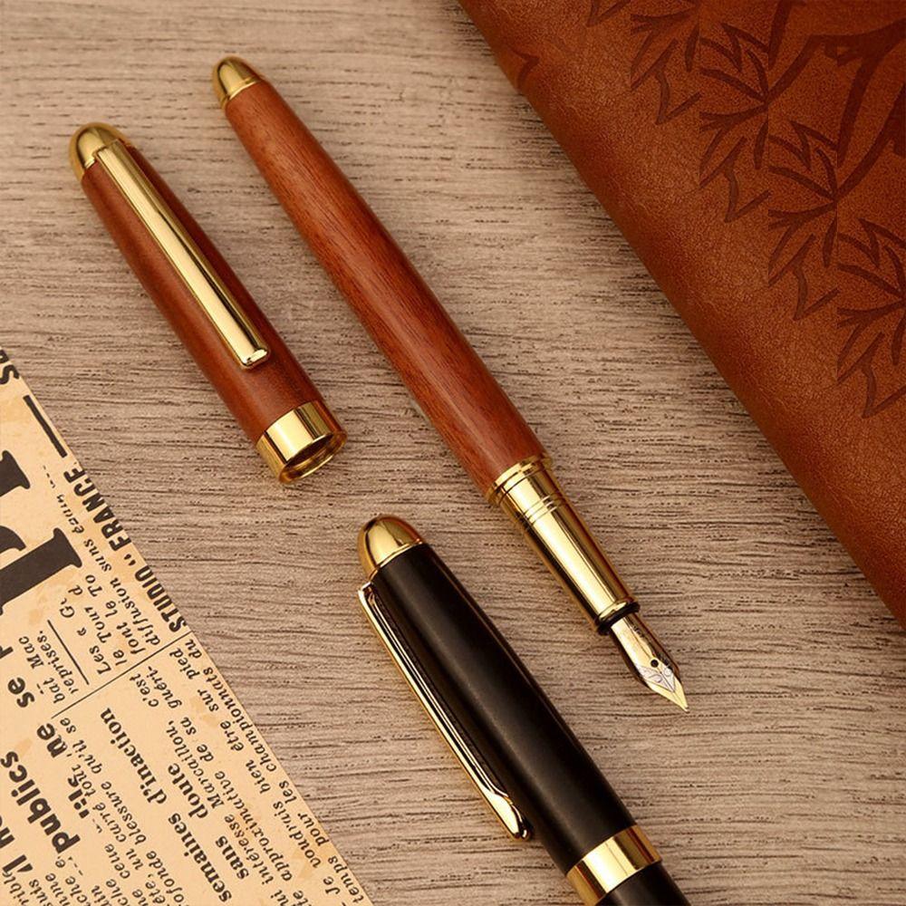 Exquisite Busines Wood Fountain Pen High-end Business Signature Pen Writing Gift