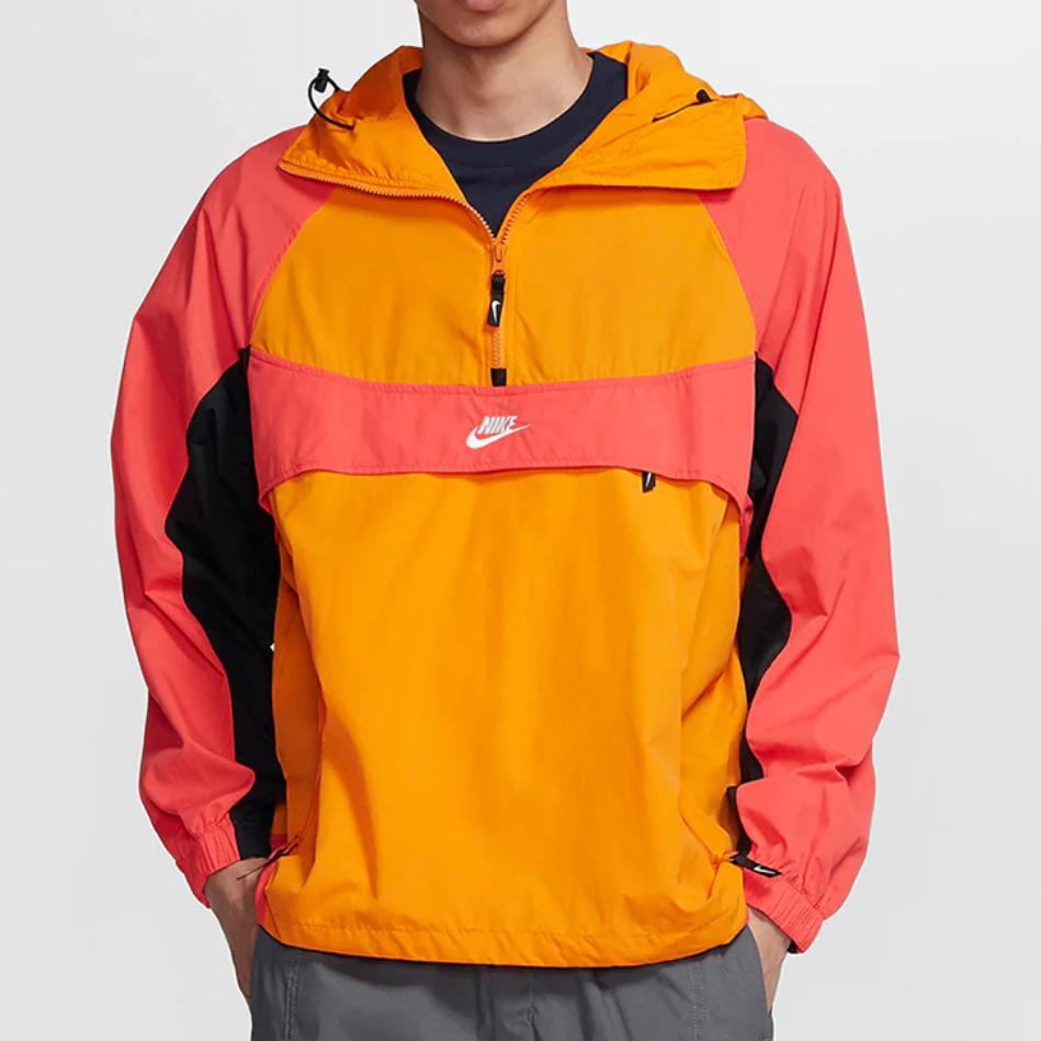 Nike Куртки Мужские Оранжевые С капюшоном Умеренные Другие BV5386-873