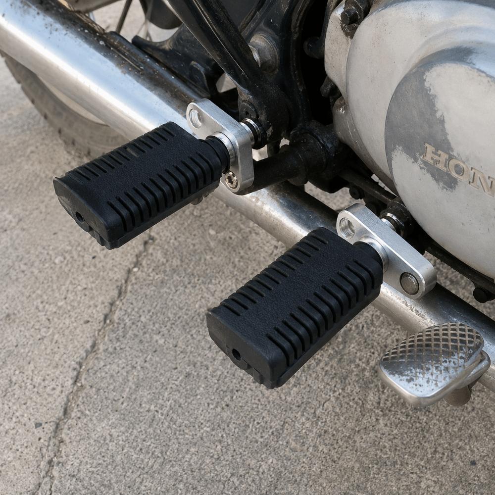 1 Pair Non-slip Motorcycle Pedals Black Motorcycle Modification Parts Motorcycle Foot Rests Kart