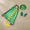 Dinosaur Costume Tail and Face Piece Set Lightweight for Theatrical Play, Kids
