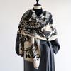 Flowers, Butterflies, Simple Women'S Warm Scarves, Fashionable Long Shawl Capes