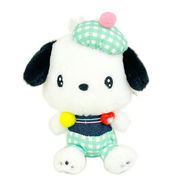 Sanrio Pochacco Gingham Denim Mascot Plush Toy