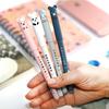 Stationeries 4Pcs 0.35mm Cartoon Animal Erasable Blue Ink Gel Pen Student Stationery Gift