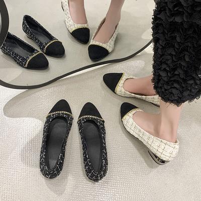 Xiaoxiangfeng неглубокие одинарные туфли женские весна-лето 2024 новые вечерние туфли на низком каблуке нежные туфли для бабушек с одной педалью