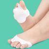 1 пара разделителей пальцев ног для женщин, корректор косточек на пальцах ног, мягкие силиконовые разделители для пальцев ног, для устранения накладывающихся друг на друга косточек на мозолях, облегчение боли в передней части стопы