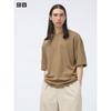 Uniqlo Футболка свободного кроя Airism CoTTon с круглым вырезом