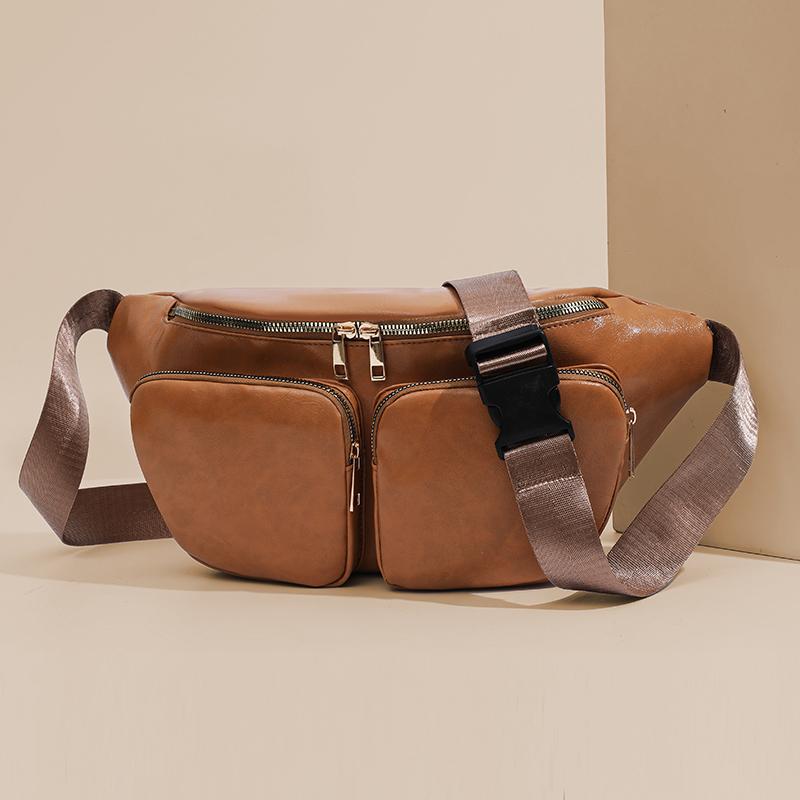 Женская поясная сумка, нагрудная сумка, сумка через плечо из мягкой кожи