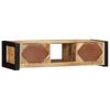 TV Cabinet 100x30x25 cm Rough Solid Mango Wood