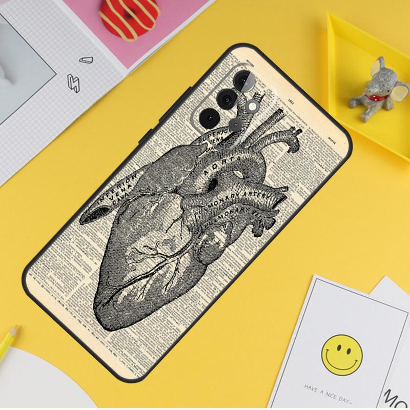 Anatomical Heart Anatomy For Samsung Galaxy A14 A34 A54 A12 A32 A52 A51 A71 A53 A33 A13 A15 A25 A35 A55 Phone Case