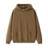 Mens Oversized Hooded Sweatshirt 350g Heavyweight Fleece Lined Warm Fall Winter Casual Top