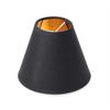 (6 Pack) Small Black And Gold Lamp Shades With E14 Socket For Table And Floor Lamps