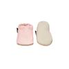 Пудрово-розовые хлопковые детские пинетки Oeko-tex