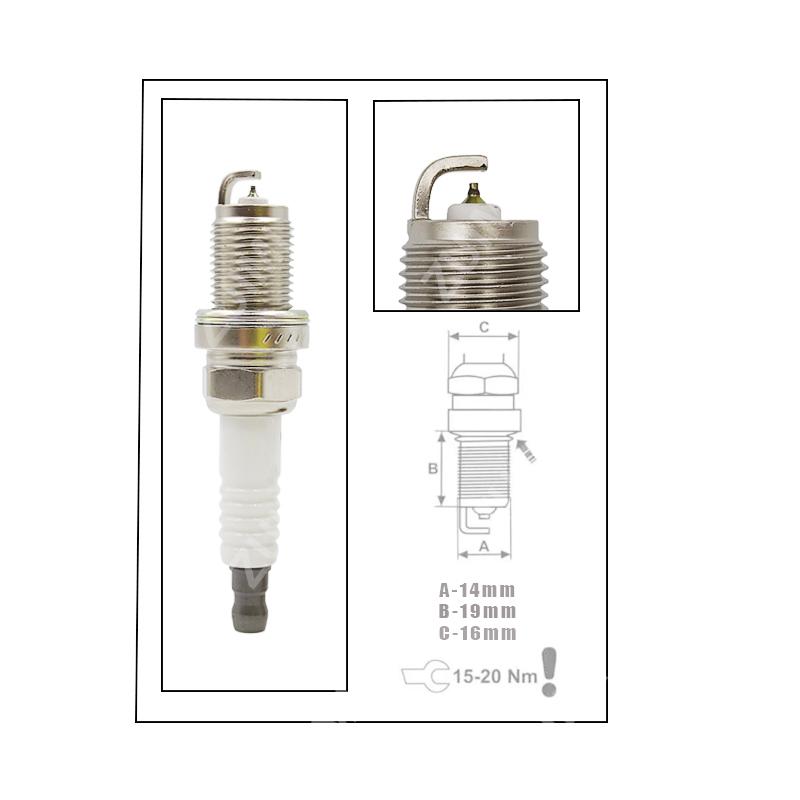 4pcs 12290-RB0-J11 DIFR6D13 Iridium Spark Plug For Honda CRZ 2012 2013 2014 2016 L4 1.5L DIFR6-13 12290RB0J11 DIFR6 13