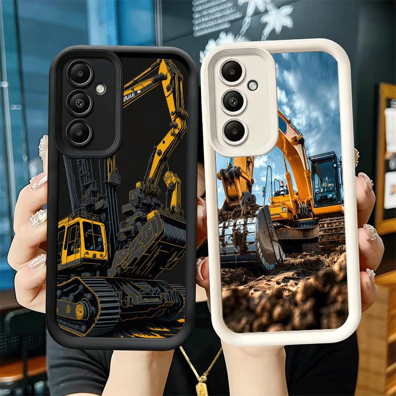 Чехол для телефона для Samsung Galaxy A17 A16 A15 A14 A13 Строительная техника Крутой A56 A36 A26 A55 A35 A25 A54 A34 A24 A53 A33 A23 A07